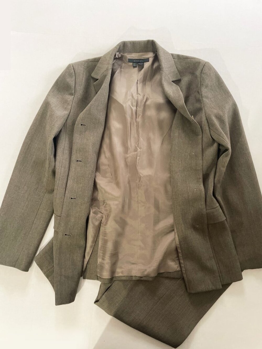 Vintage Zara Basic 2 Piece Blazer & Trousers Pant Suit Set Size 6 - Picture 4 of 16
